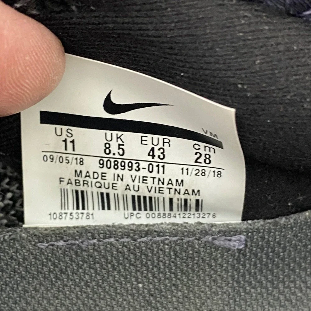 Nike Air Max Sequent 3 'Black' 908993-011 Women Shoes Sz 11 Black Knit Athletic